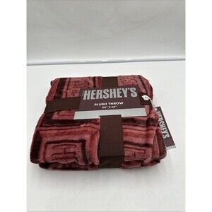 Hershey's Chocolate Plush Throw Blanket 50" x 60" New Hershey's Official License